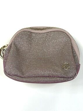 Lululemon Women’s Armband Bag Small Pink Sparkly Adjustable Zipper #4207